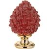 BONGELLI PREZIOSI Pigna Siciliana Decorazione 12,5cm Rossa Marmorino