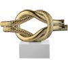 BONGELLI PREZIOSI Nodo Mare Base Bianca Oro 15x12cm Marmorino