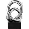 BONGELLI PREZIOSI Nodo Alto Base Nera Argento 15cm Marmorino