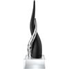 BONGELLI PREZIOSI Cornetto Corni Intrecciati Base Cristallo 20cm Nero Argento Marmorino