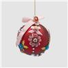 EDG Enzo De Gasperi Addobbo Pallina Sfera di Natale Boheme 10cm Vetro