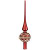 BIZZOTTO Puntale per Albero di Natale Beloved Rosso 30cm Vetro