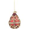 BIZZOTTO Goccia Addobbo di Natale Beloved Rosso 9cm Vetro