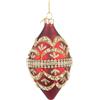 BIZZOTTO Fuso Addobbo di Natale Beloved Rosso 13cm Vetro