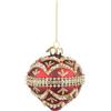 BIZZOTTO Trottola Addobbo di Natale Beloved Rosso 10cm Vetro