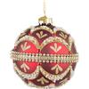 BIZZOTTO Sfera Pallina di Natale Beloved Rosso 10cm Vetro