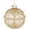 BIZZOTTO Sfera Pallina di Natale Beloved Champagne 10cm Vetro