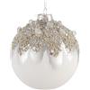 BIZZOTTO Sfera Pallina di Natale Gleeful Bianco 10cm Vetro