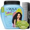 HealthLuxe SKALA Mais Cachos Trattamento per Capelli Ricci 3ABC - Anti-Crespo, Crema Condizionante e Districante 2-in-1, Vegana, 1kg con Pettine a Denti Larghi - Idratante, Nutriente, Definizione Ricci, Senza