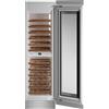 Generico Cantina Vino Incasso, 80 Bottiglie, Doppia Zona Temperatura, Touch & Scroll, LED, Anti-UV, Design Italiano, Porta Destra, Grigio, cm 60x252, F.LLI BERTAZZONI HERITAGE WC605BRP2T
