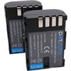 Dot.Foto 2 x Dot.Foto DMW-BLF19, DMW-BLF19E Premium 7.2v / 1860mAh Batteria Ricaricabile per Panasonic Lumix DMC-GH3, DMC-GH4 / DC-G9, DC-GH5, DC-GH5S DC-GH5M2