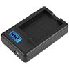 Denash Caricabatteria EN-EL14, Pacchi Batteria Portatili Leggeri, Caricabatterie USB Rapido con Display LCD per D5100/D3100/D3200/D3300/Coolpix