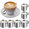 PRITOK 6 bricco per latte in acciaio inox: 30 ml, piccole brocche per latte e sushi e caffè
