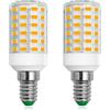 TZHILAN Lampadina LED E14 5W 12V Sostituisce 60W Lampadina a candela non dimmerabile T22 a incandescenza Bianco caldo 3000K per camper Garage Garden Decor Lamp Boat Yard Lighting Non dimmerabile, 2-pack