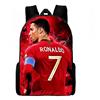 Umbrean Zaino da Calcio con Stella, Rosso e Nero, Borsa da Viaggio Multifunzionale per Studenti, Ragazzi e Appassionati, M