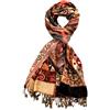 LORENZO CANA - Sciarpa - Floreale - Uomo Marrone marrone