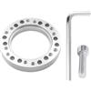 JNNJ Distanziatore Volantes Auto Universale, Distanziale Volante Auto, Distanziale Adattatore Volante Lega Alluminio, Volante Universale Auto Adattatore Cuscinetto Distanziatore Alluminio(Argento)