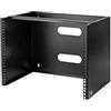 StarTech.com Staffa Rack 19 8U a Parete, Profondità 35 cm Profilo Basso, Rack 19 pollici per Switch, Patch Panel, Server e Dispositivi IT, Portata 36 Kg, Nero (WALLMOUNT8)