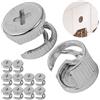Your Day Mate Dado di raccordo per mobili, 12 pezzi, 14 x 11 mm, compatibile con IKEA GODMORGON e BRIMES, ricambio per 19250, 102509, 102956, 119250, 119251, 119252, 133181, dado eccentrico per armadietto