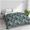 Italian Bed Linen Trapunta Invernale Imbottita Letto Matrimoniale 250x245cm DoubleFace BASIC fantasia TROPICAL, Made in Italy - Piumino Reversibile in morbida Microfibra 200gr/mq - Piumone Lavabile in Lavatrice