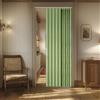 AJAZZ Tenda magnetica per porta, 100% oscurante, plissettata, a fisarmonica, invisibile, applicabile per camera da letto e soggiorno (verde, 106,7 x 198,1 cm (larghezza x lunghezza), 1 pannello)