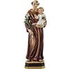 DRW Figura di Sant'Antonio di Padova Patrono degli Oggetti Perduti, di chi Cerca Coppia, Costruzione e Celiachi con Bambino Sciolto con Magnete in Resina Dipinto a Mano 19 cm