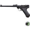 WE Pistola softair scarrellante a gas Luger P08 colore nero - full metal lunga 8 marca WE