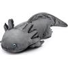 RLOMUTE Axolotl Peluche Morbido - Cuscino Axolotl Simpatico Ambystoma Realistico Animale Giocattolo-51 cm/20, Unico Ambystoma Peluche Modello di Bambola Regalo per Bambini (grigio)