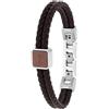 Joop! Bracciale da Uomo in Acciaio Inossidabile, 18,5+1,5+1,5 cm, Argento, in confezione regalo, 2038036