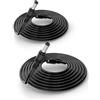 Lonnky Cavo di Prolunga CC Lonnky 5 Metri per Telecamere CCTV (TP-Link, Reolink, EZVIZ), Luci a Striscia LED Govee, Router (TP-Link Archer AX55), Connettore 5,5 mm x 2,1 mm, Confezione da 2 Pezzi