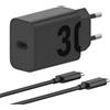 ETCMY 30W Turbo Power Caricatore Rapido Adattatore con cavo da USB-C a USB-C da 1 M per Motorola Edge 30 Edge 20 Moto G82 G73 G53 G52 G31 G23 G22 G13 G200 G100 Moto G9 G9 Plus G8 G7