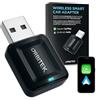 ORBITEK Adattatore Wireless CarPlay Ultra Veloce Compatto 2 in 1| Compatibile con iOS e Android Oltre 800 Modelli Auto | Connessione Ultra Stabile Bluetooth/Wi-Fi | Plug & Play |Adattatore USB/Type-C