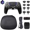 HEXGAMING ULTIMATE PRO Controller per ps5/PC,Wireless/USB Joystick Pro per ps5,4 Tasti Posteriori Rimappabili&8 Levette Analogiche Effetto Hall&6 Profil&Trigger Grilletti Regolabili,Nero Esploratore