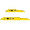 SabreCut SCRSK2DF 150 mm 225 mm 6 TPI S610DF S1110DF - Lame per sega a sciabola per taglio veloce in legno e metallo, compatibili con Bosch Dewalt, Makita e molti altri