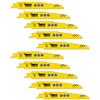 SabreCut 10pcs SCRS610DF_10 150mm 6 TPI S610DF Lame sega a gattuccio | Costruzione bimetallica durevole taglia rapido e pulito legno, metallo e legno con chiodi