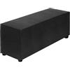 QUARKZMAN Copri Pouf Elasticizzato Copripoggiapiedi Rettangolare per Poggiapiedi Lavabile Soggiorno Camera da Letto Adatto a Lunghezza 101-127cm / 40-50, Grande, Nero