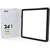 LVL Pannello LED da 24W 30cm CCT, Moderna Plafoniera Bagno Led Soffitto Quadrato per Cucina, Soggiorno, Camera da Letto, Corridoio, Ripostiglio, Ufficio (nero, 30cm-24W)