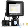 FGRYB Faretto LED da 30 W con sensore di movimento, per esterni, 3000 lm, 6500 K, luce bianca fredda, super luminosa, IP65, impermeabile, per esterni, per cortili, garage