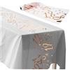 ddckj Addobbi 18 Anni Compleanno 28 cm x 10 m Runner Oro Rosa Decorazioni Tavolo Compleanno Tavolo Ritagliabile Tovaglia per Compleanno Adatto per Feste di Uomo e Donna