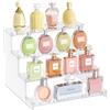 Lifewit Espositore Profum 4 Livelli, Espositori Acrilico Verticale, Alzate per Espositori per Cupcake, Buffet, Dessert, Smalti per Unghie, Spezie, Cosmetici, 1 Confezione, Trasparente, 30 cm