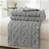 Mezzar Coperta Matrimoniale Pile, Coperta per Divano Morbida, Plaid Pile Blanket per Letto Caldo e Confortevole (Grigio, 130 * 150CM)