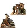 Bertoni Ferrari & Arrighetti Casetta Rustica per Presepe in Legno/Cartone, 10×13×13 cm - 1 Pezzo Assortito (Modello Casuale)