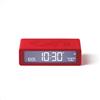 Lexon Flip Mini Sveglia Digitale da Viaggio, Orologio LED On/Off con Luminosità Regolabile, Ricaricabile e Tattile, Ideale come Sveglia da Comodino - Rosso