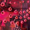 Meleager Luci Halloween Decorazioni, 6 Metri 40 Luci LED di Stringa di Occhi, Lucine LED Decorative Rosso, Catene Luminose a Batteria per Interni ed Esterno come Addobbi di Halloween Casa