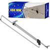MONTERAL Appendiabiti Estraibile per Armadio 450 mm - Barra Appendiabiti Estensibile Realizzato in Acciaio è Compatibile con Vari Tipi di Guardaroba - Garanzia di 10 Anni - MONTERAL