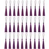 Amdonalo 30 nappe per segnalibri, mini nappe in seta per segnalibri, fatte a mano, per resina, fai da te, decorazioni per la casa (viola pesante)