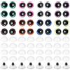 PATIKIL 16mm Occhi Sicurezza Lampeggianti, 32Pz Occhi Bambole Lunari Occhi Sicurezza Realistici Colorati Uncinetto per Decorazioni Accessori per Uncinetto Bambole Artigianato, 8 Colori