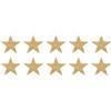 QUARKZMAN 10 Pz Stelle Patch Termoadesive Stelle Strass Appliques 8cm Cucire Patch per Fai da Te Artigianato Riparazione Abbigliamento Scarpe Borsa Cappello Decorazione, Oro