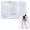 Generic Outdo - Costume da fantasma per cani, mantello per animali domestici, per cosplay, gatti, costume bianco per cani e Halloween, mantello per animali domestici, vestiti morbidi spettrali, traspirante