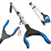 Bellanova Pinza Raccogli Oggetti 81 cm con Testa Girevole a 360° e Punta Magnetica - Leggera Raccoglitore di Immondizia per Anziani e Casa (Blu-81cm)